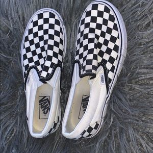 Black and White Checkered Vans